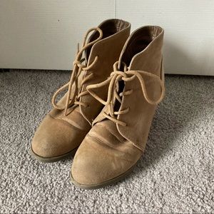 Madden Girl Camel Colored Ankle Boots